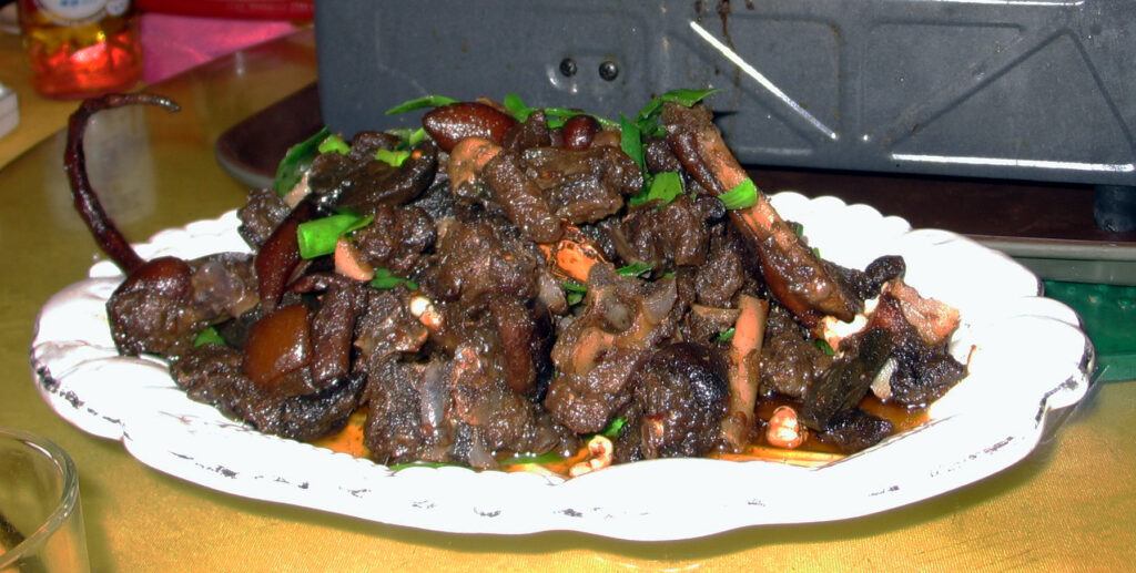 Dog meat hotpot
